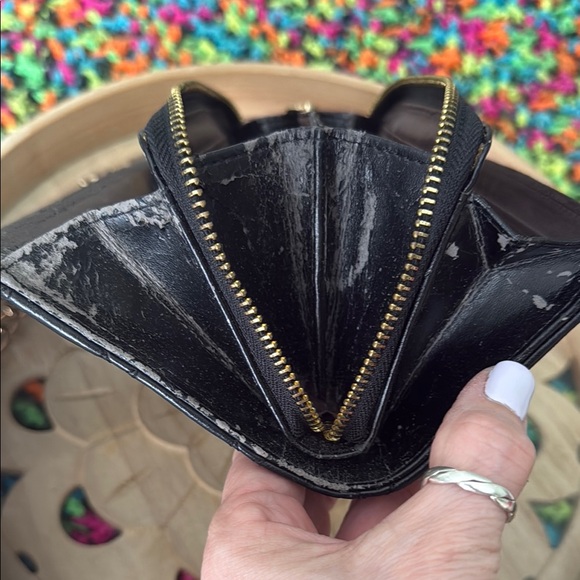 Tory Burch Black and Gold Quilted Clutch Vintage With Dust Bag - Picture 7 of 12